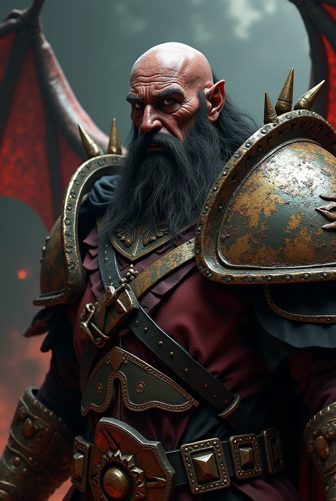 ((perfect anatomy:1.2,realistic:1.3,RAW Photography:1.3,masterpiece、highest quality、Ultra - High resolution、High resolution、Highly detailed CG、8K)), image of Archaon from warhammer fantasy lore,