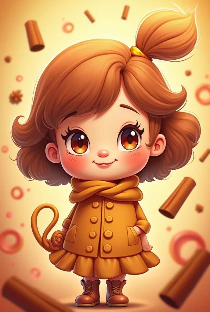 Tania in cinnamon cartoon  character