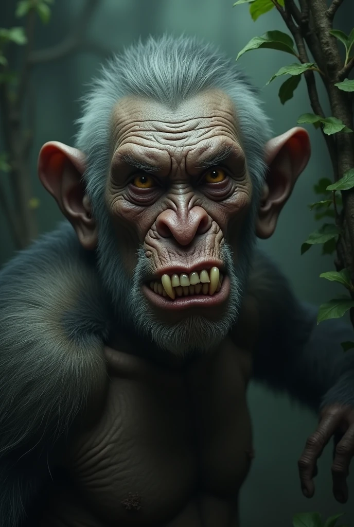 Man turns into a monkey