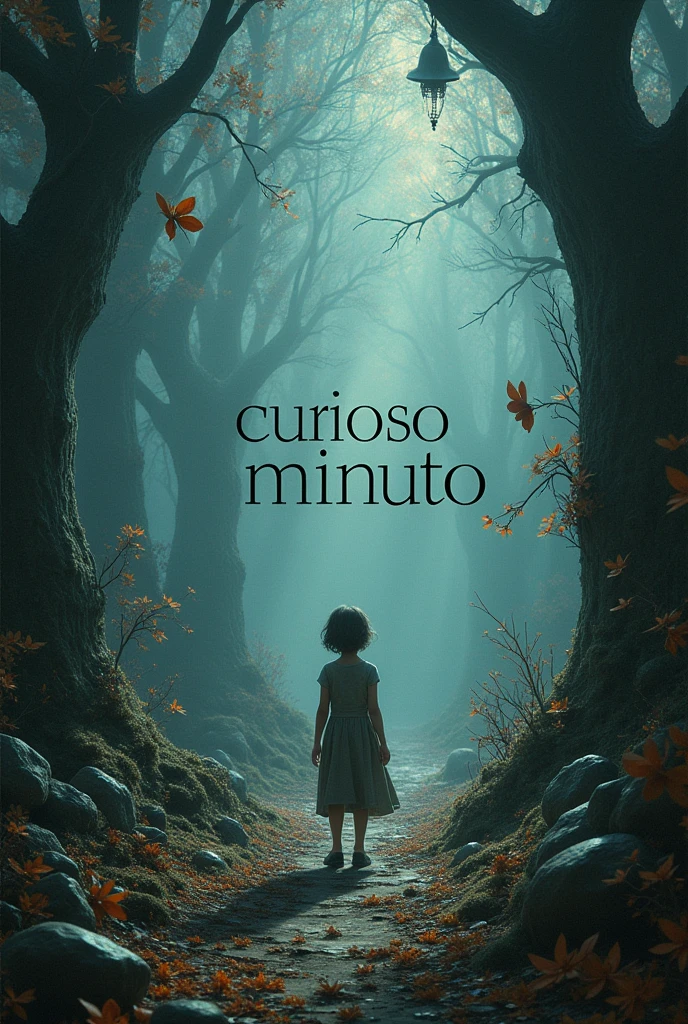 an image that has the phrase : Curious Minute in the middle of the image leave the sentence in Portuguese