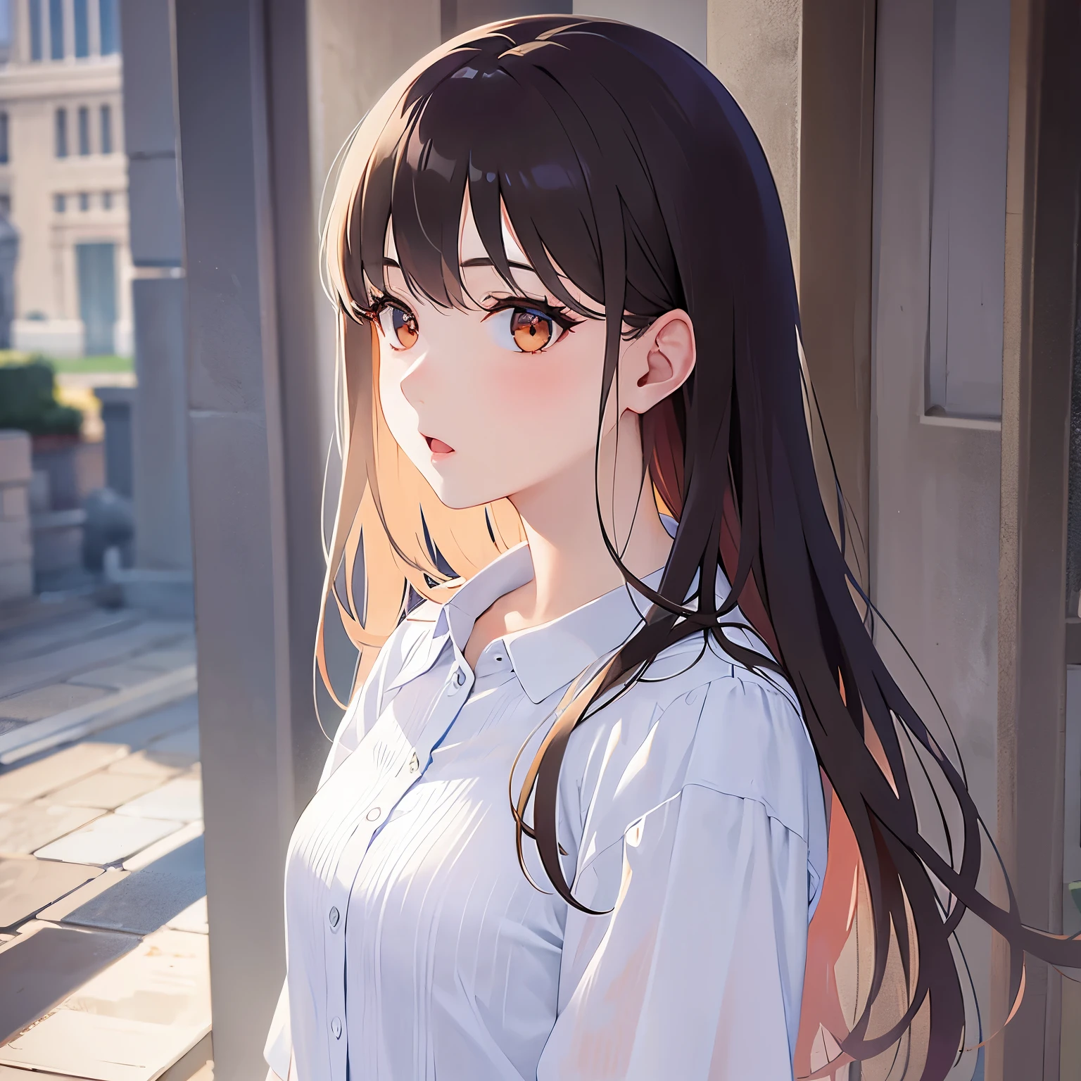 randam angle、Random Fashion、cum on、Random actions、cum on、独奏、28-year-old woman、s lips:A sexy、Hair color: Dark brown、Translucent skin， the skin is fair and juicy,, （hairstyle on）Random Hairstyles、（Basic Information）smil、Big open mouth、Moist eyes、Gentle eyes、、Slim and soft、Mouth wide open、、Gentle look、the background is blurred