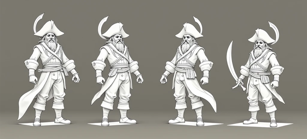 Pirate, Blackbeard, Normal eyes