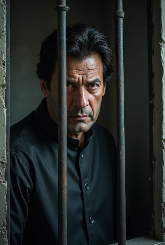 Make a picture of Imran Khan into prison 