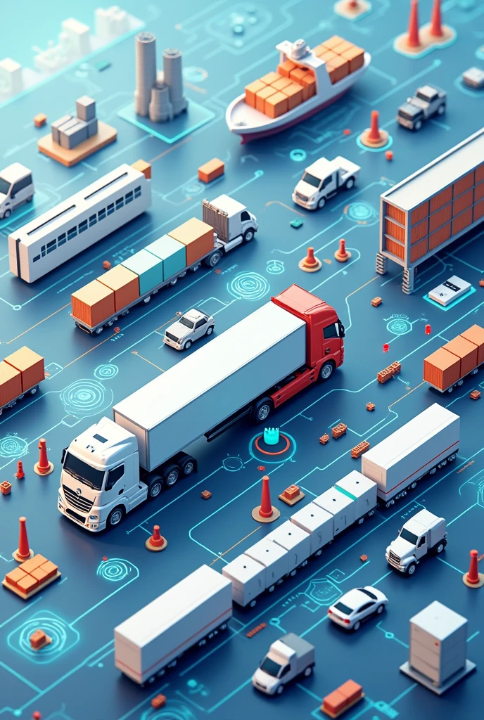 An animated image of all logistics segments 