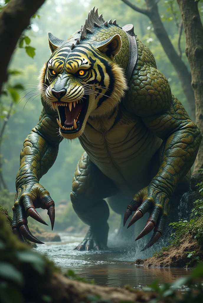 crocodile mix tiger body colour 