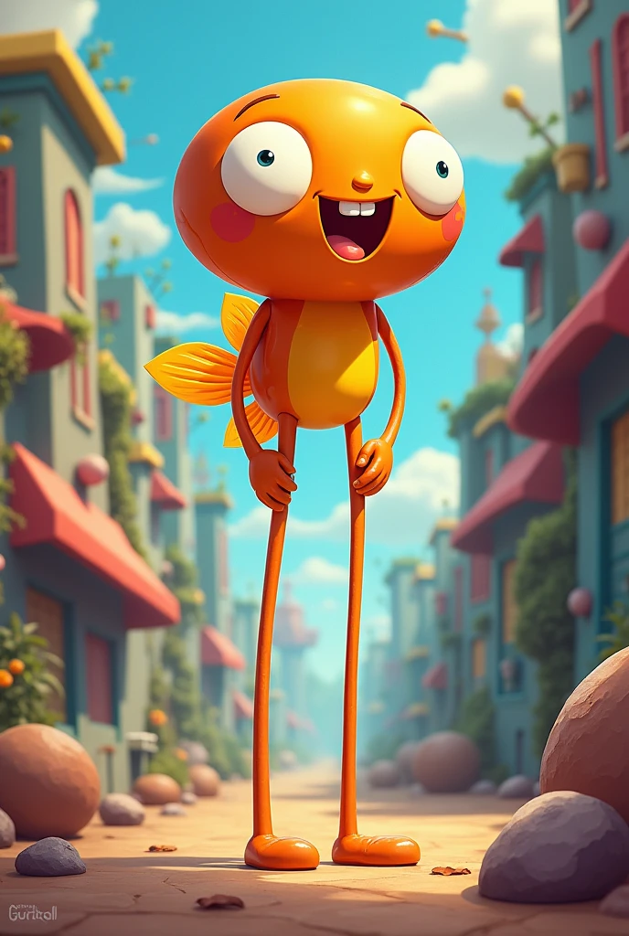 Darwin from the amazing world of leggy gomball
