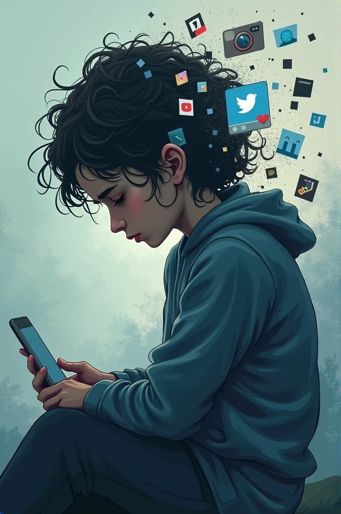 Create a logo brand THE IMPACTS OF SOCIAL MEDIA ON YOUTH WELL-BEING