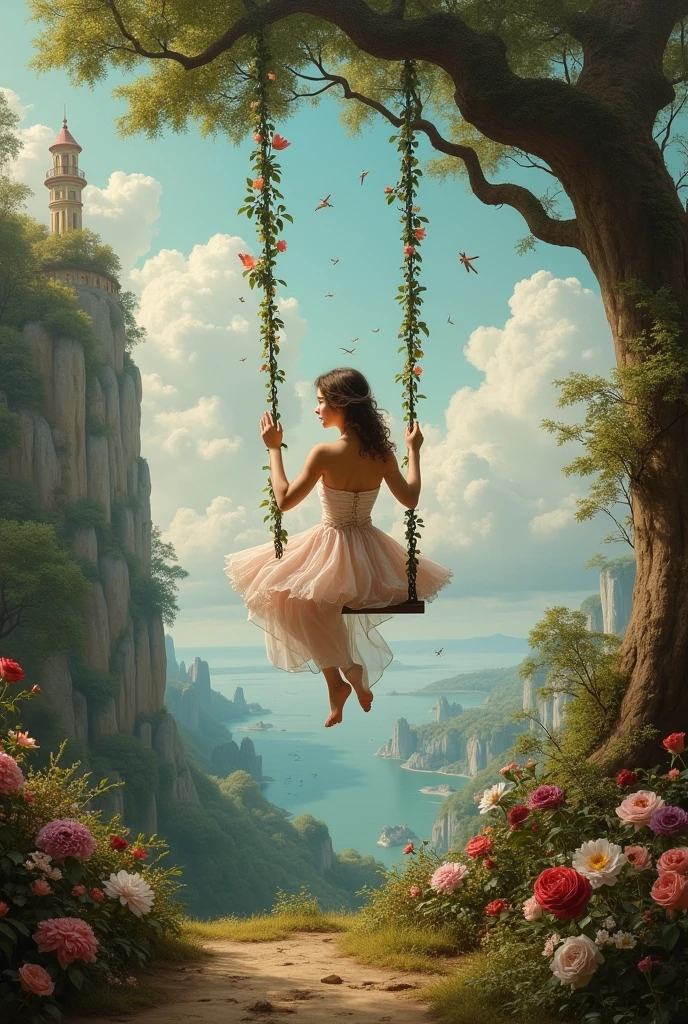 Make a recreation of the work of the swing at the end of the world