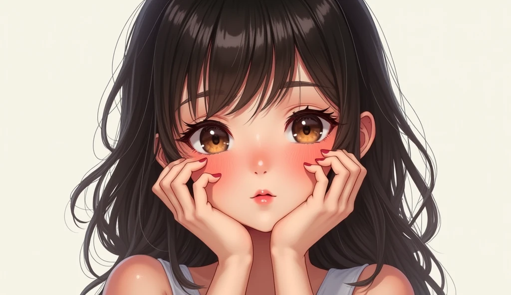 beautiful, masterpiece, best quality, ((beautiful eyes), (Delicate face)), Height and weight, cartoon, 1 Girl, same,, Portrait Photography, Looking at the audience, Intricate details,, ((Strong contrast between light and dark)),, (5 fingers, Beautiful hand shape, 1.5)),