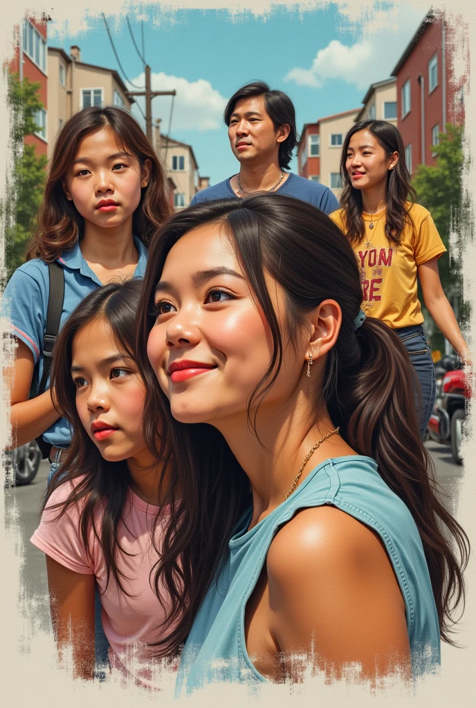 Look around and observe the people around you: your friends, your family, and your neighbor or nature.
2. Describe them through a drawing or painting applying the principles of design based on what you see in their faces or actions as they exercise the freedom of expression in their daily lives.