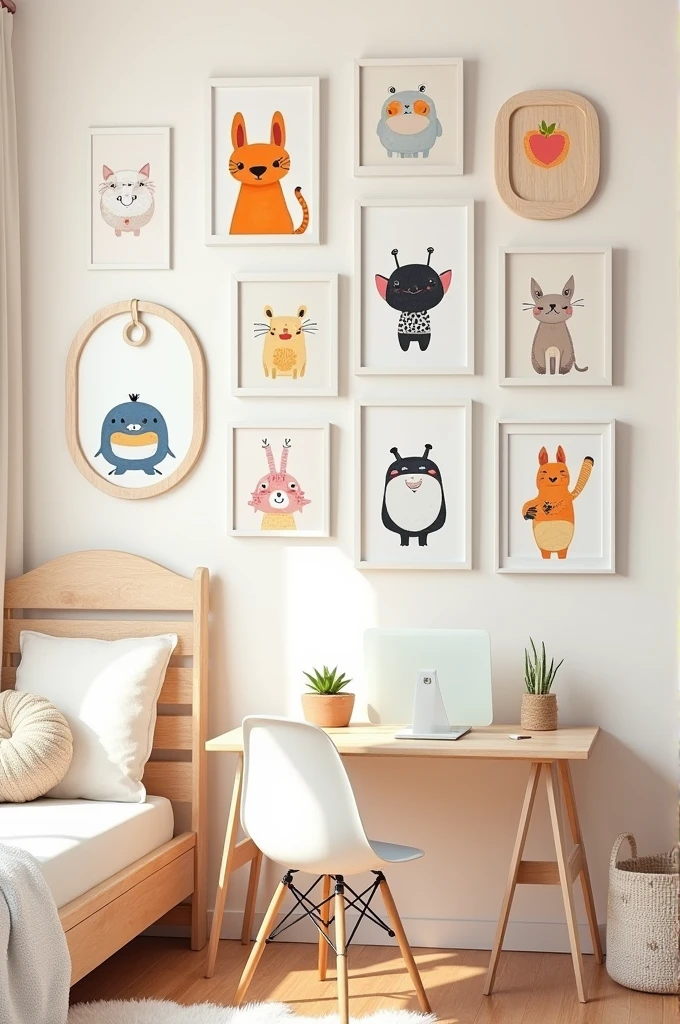 Wall pictures with cute designs one pic5