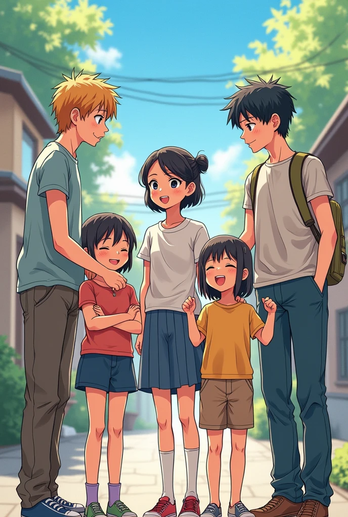 Look around and observe the people around you: your friends, your family, and your neighbor or nature.

2. Describe them through a sketches anime applying the principles of design based on what you see in their faces or actions as they exercise the freedom of expression in their daily lives.