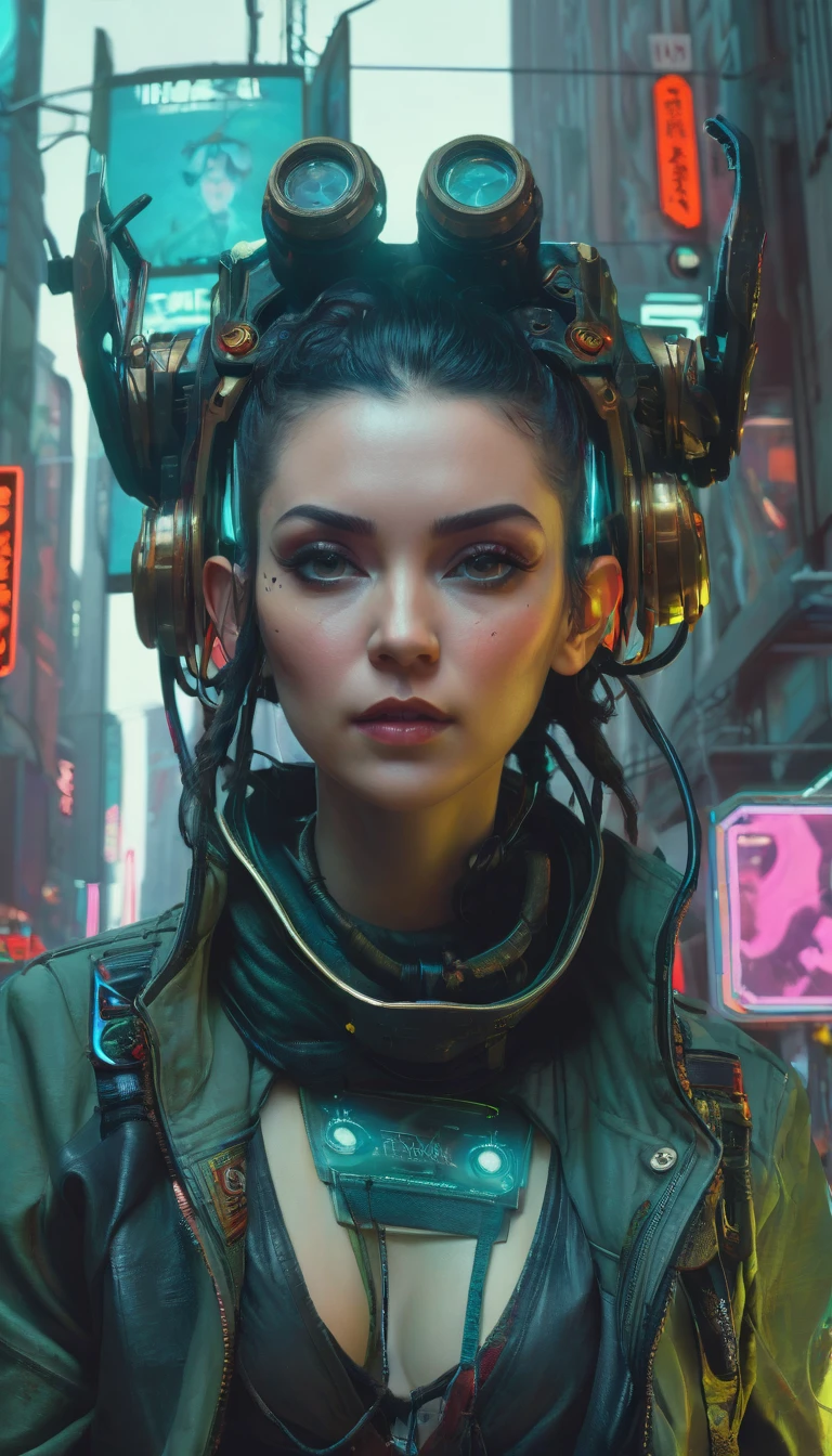 cyberpunk, Movie Frame, The endless future, ultra realistic, 8ก, lively, details, ZBrush, comic book illustration, Trending at artstation, By Peter Mohrbacher, by WLOP, By Ruean Jia, By Alphonse Mucha, By Dmitry Prozorov, By Norman Rockwell,