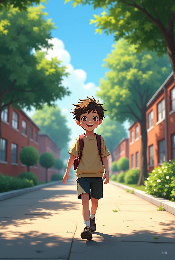 Juninho went to school 