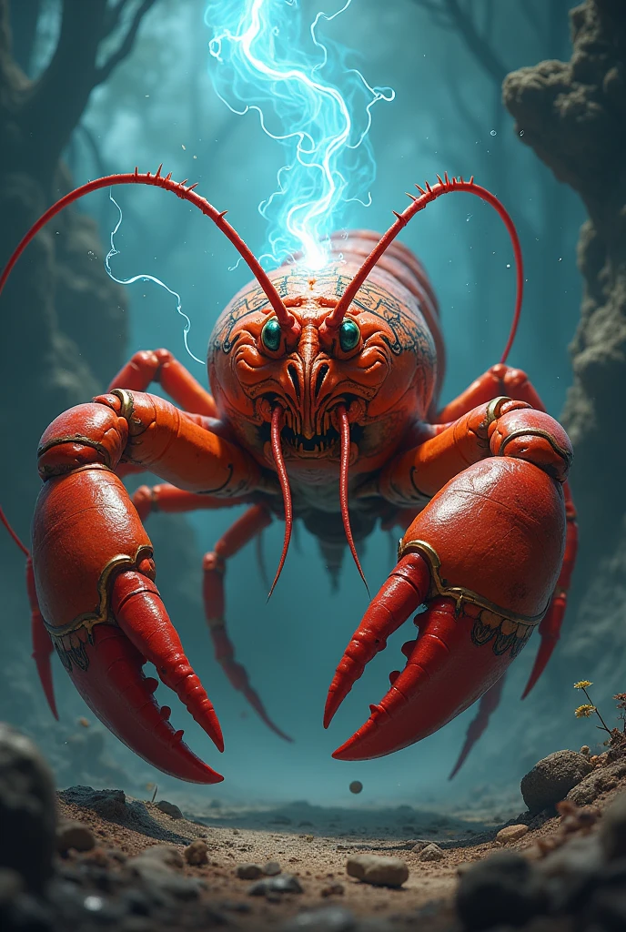A magician lobster. Very powerful.  With a magic wand. 