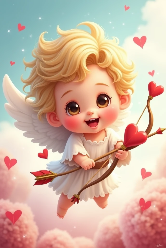 Cupid, cute cartoon character