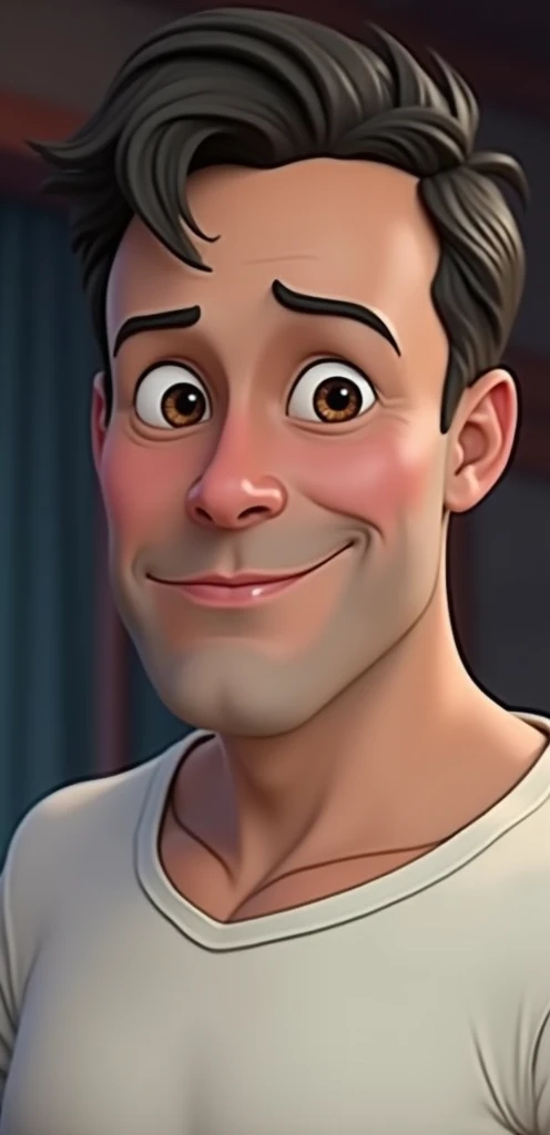 Top quality 30 year old man cartoon character pixar disney style