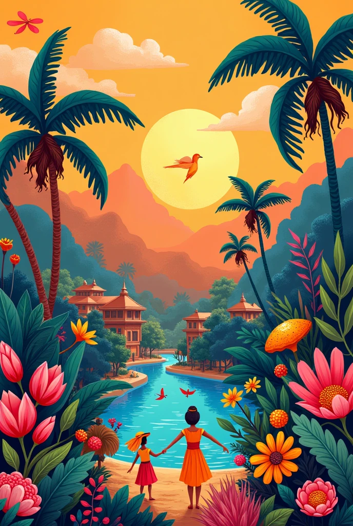 Create a simple Infographic that will showcase the art work in the “Philippines” (put shape, color, and lighting)