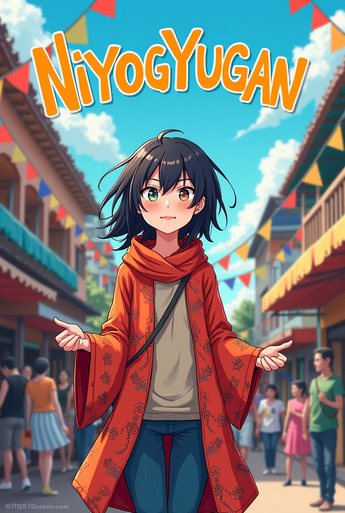 Megumi fushiguro in jujutsu kaizen anime he is at niyogyugan festival in Philippines lucena Quezon City
Make it cartoony and have a doodle in background
Doodle in background the (niyogyugan) letter or word