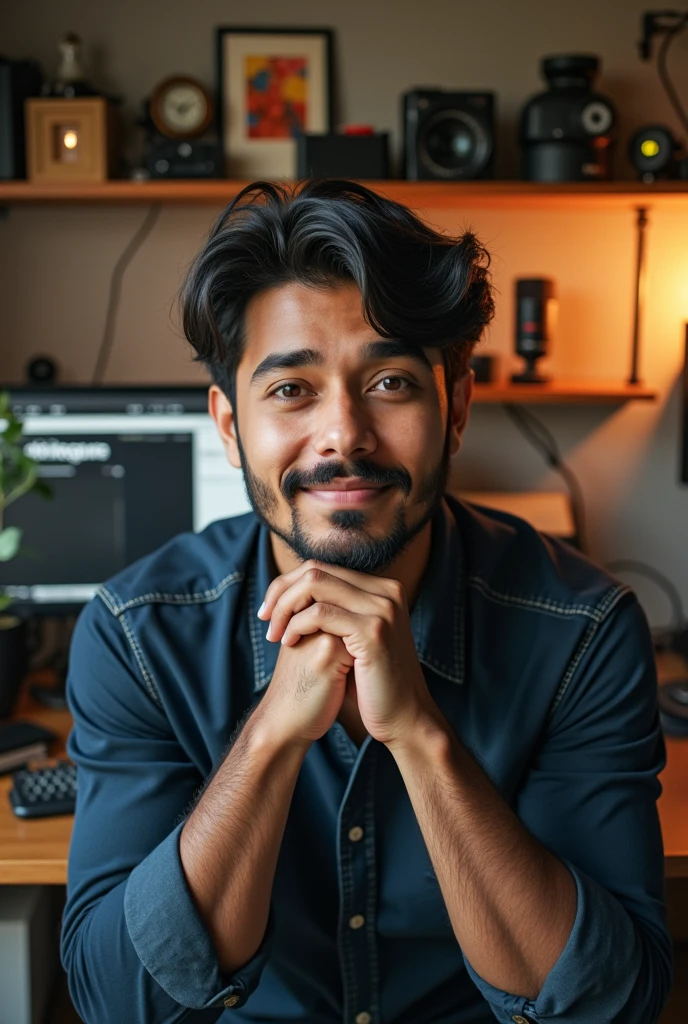 Youtuber in his studio
Name Bihari Baalak31
Front photo