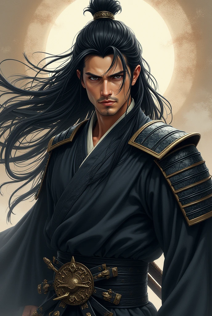 Long hair and “beautiful” man samurai