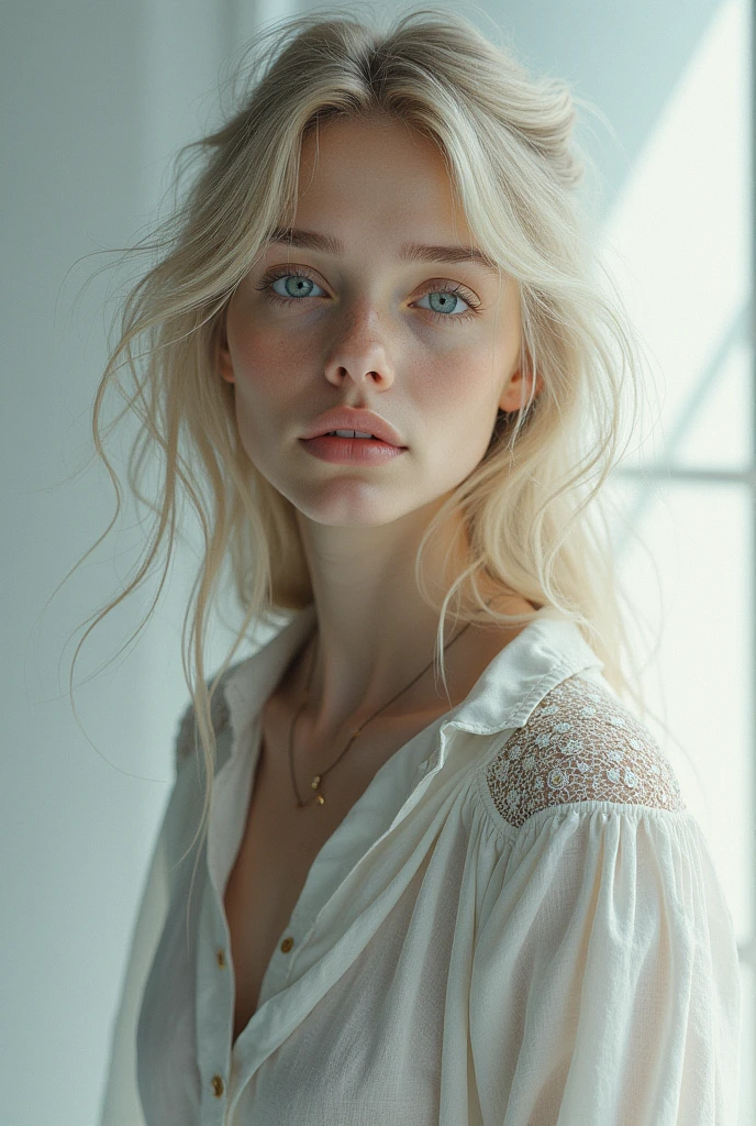 Fille norvégienne magnifique parfaite à l'envers