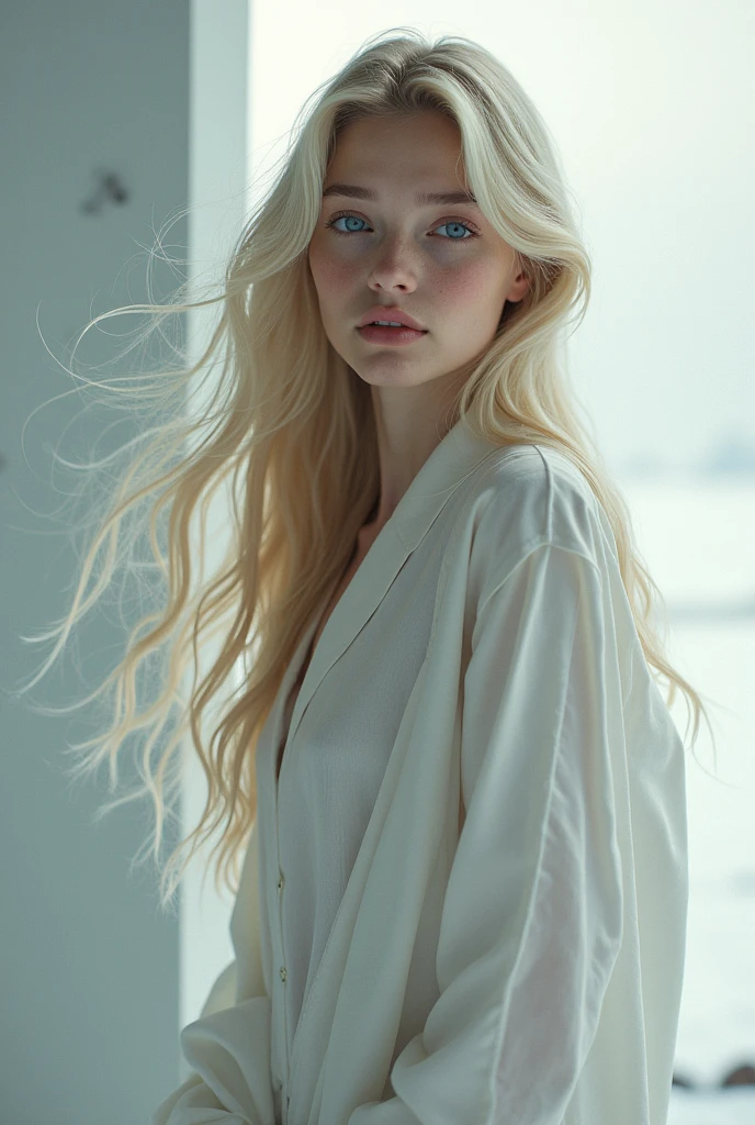 Fille norvégienne magnifique parfaite à l'envers