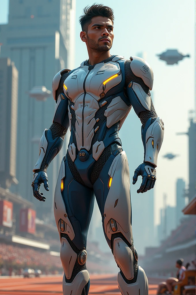 Neeraj chopra in mecha suit 