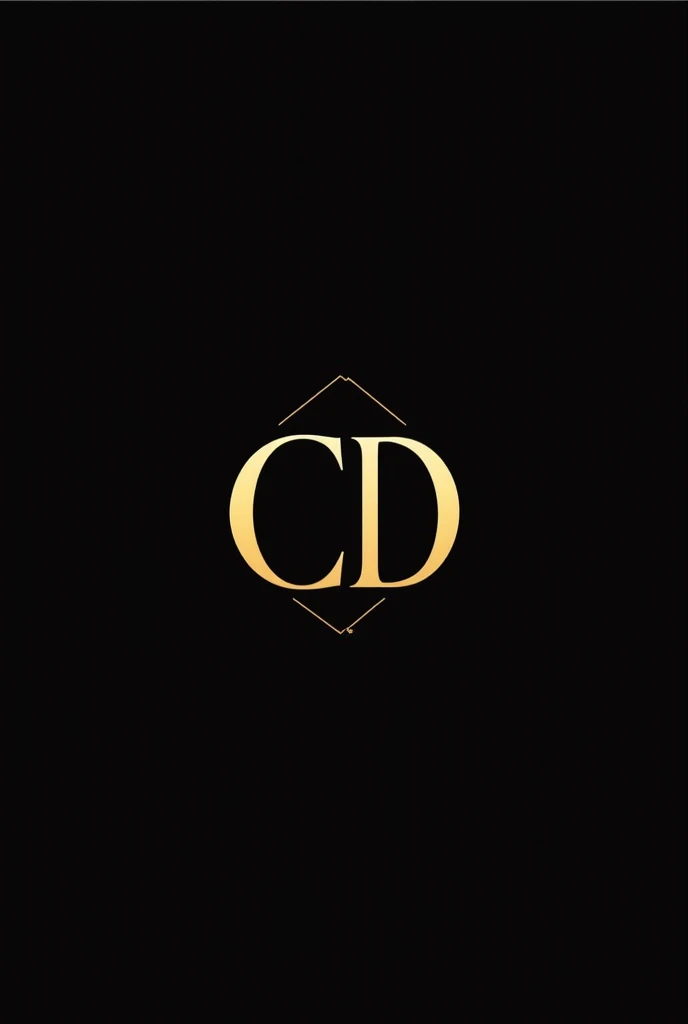 Logo for a cocktail bar with the initials of CRISTHIAN DIAZ