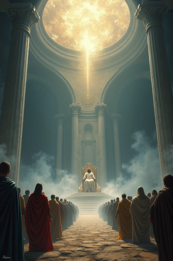 Right away, I saw a great white throne and the one who was seated on it, the earth and the heaven fled from his presence and no place was found for them. 12 I also saw the dead, big and small, standing before the throne and some books were opened. Then, another book was opened, The Book of Life, and the dead were judged by the observations that were recorded in the books, according to his works done.
13 The sea gave up the dead who were in it, and Death and Hades gave up the dead that were in them; and one by one they were judged, according to what he had done. 14 Then, a morte e o Hades foram atirados nthe lake of fire. this is the second death: the lake of fire! 15 E todo aquele cujo nome não foi encontrado escrito nThe Book of Life foi lançado nthe lake of fire.