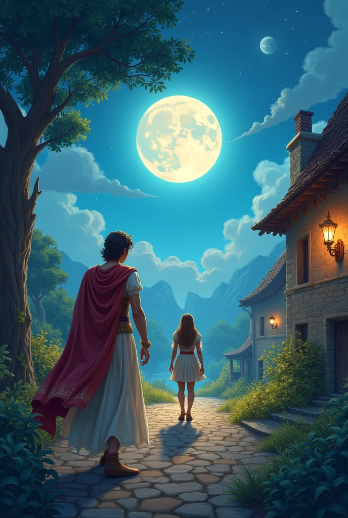 Luna was very brave, but he knew he would need help to escape. Enquanto isso, in a nearby village, there lived a young prince named Leo. He was known for his bravery and kindness. When Leo heard that Princess Luna was in trouble, he didn't think twice and decided he would rescue her.
