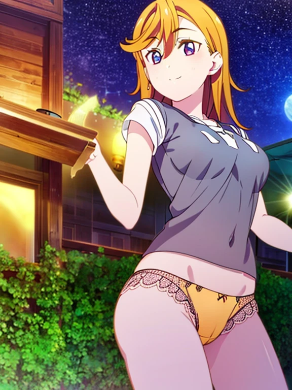 1 girl, light smile, shiny skin, highest quality, table top, (game CG:1.4), NSFW, detailed beautiful face and eyes,big breasts、small area see-through lingerie, sailor venus, I could feel the fight, Severe, cowboy shot、big and full breasts、full moon night、beautiful starry sky、((highest quality)), (Super detailed), very detailed, High resolution raw color photos, professional photography, ((beautiful big breasts)), wonderful face and eyes, (see through panties:1.2)、、big ass、looked back、Close up of cameltoe、from below