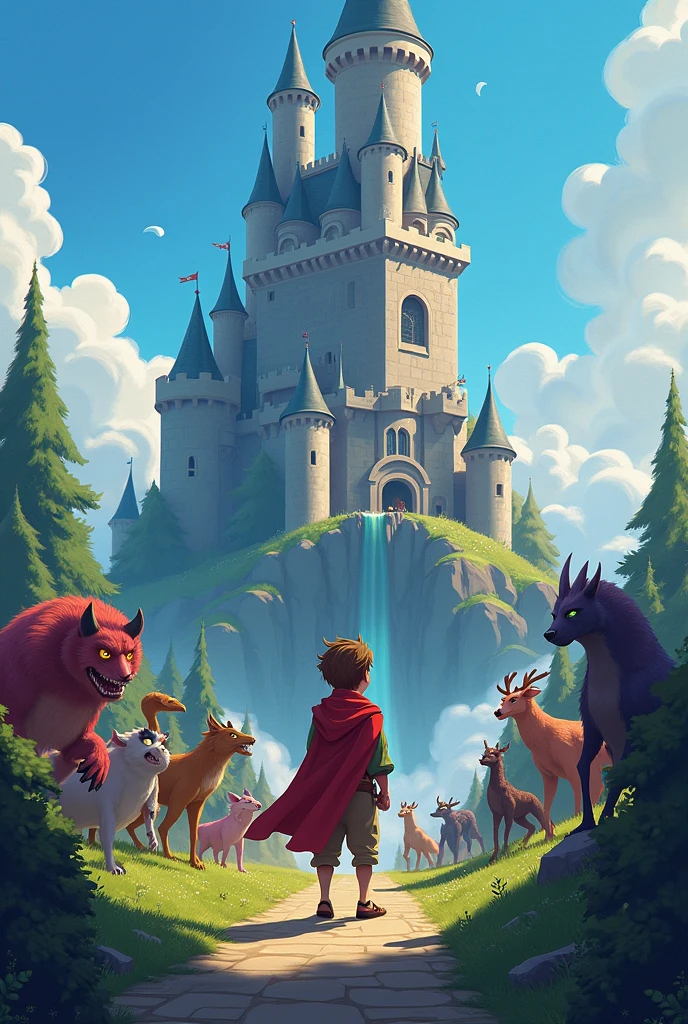 Finally, Leo arrived at Princess Luna&#39;s castle. He had to face one last challenge: a group of monsters guarding the tower. With the strength of your heart and the help of your new animal friends, Leo defeated all the monsters and ran to the tower.