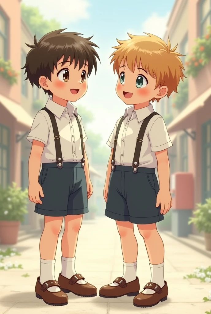 vintage boys with white socks and a mary janes shoes