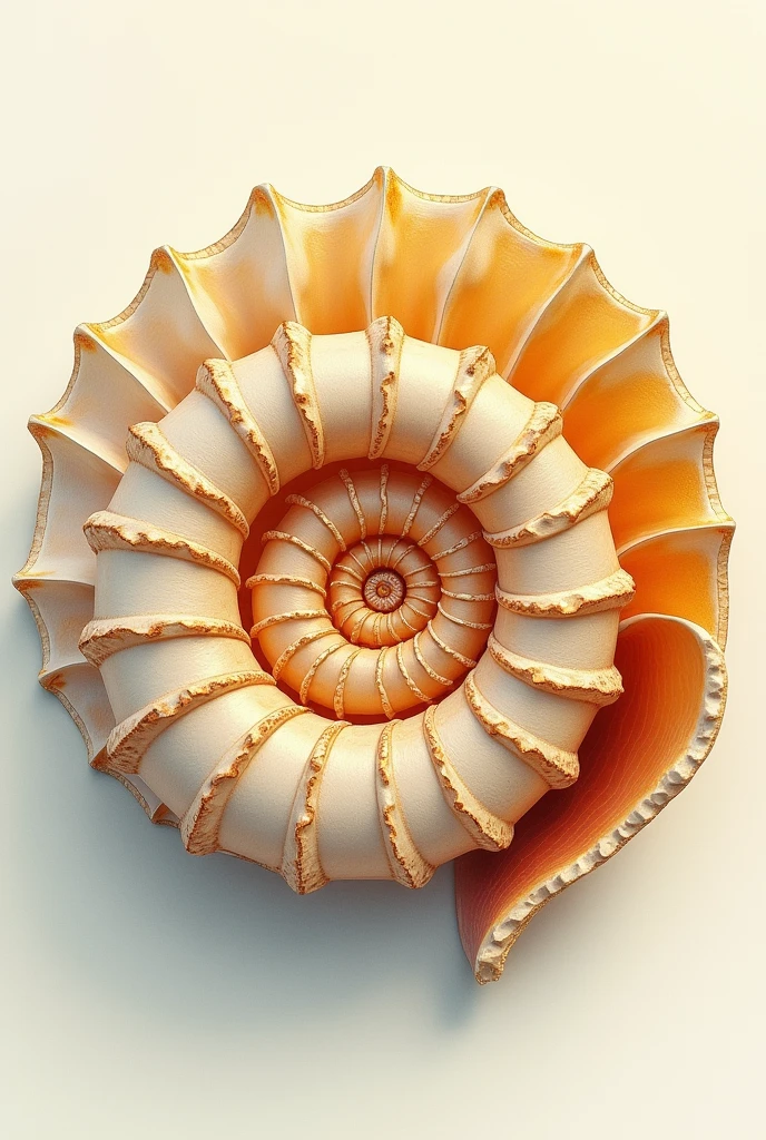 create an easy to draw artwork showcasing the Golden Spiral. YOU CAN MAKE INSPIRED BY SHELL