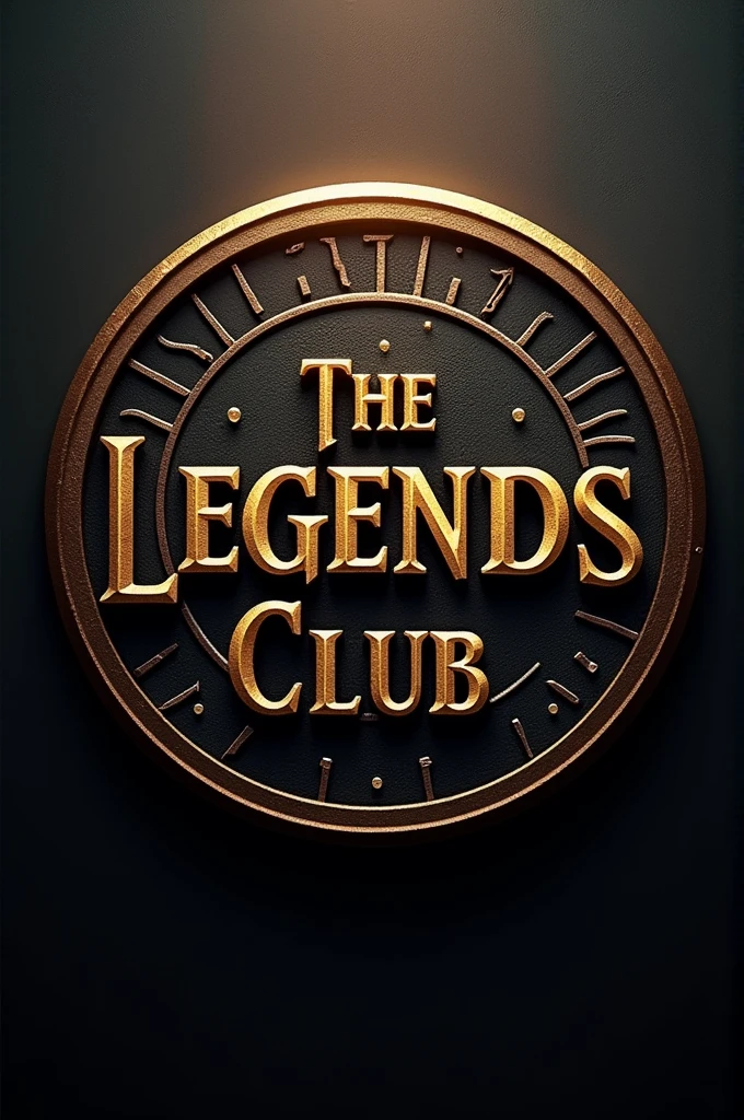 Create a round shape logo With name of Legends Club