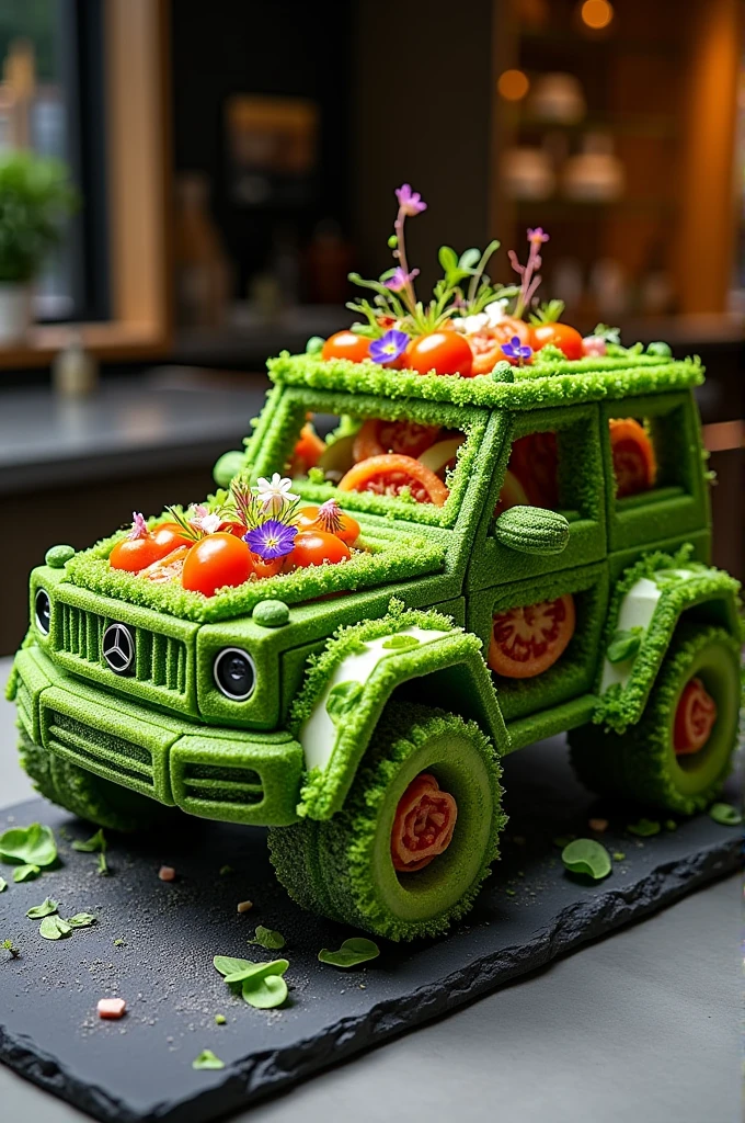 Mercedes g class as salad