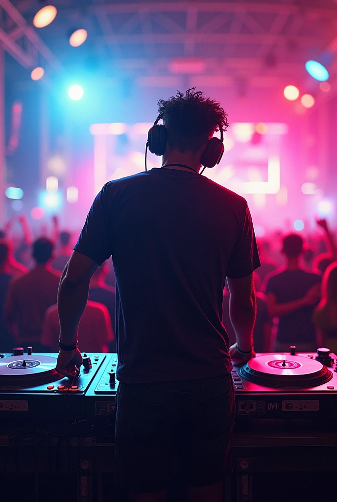 DJ, headphones,turntables,Mann,Bart 3 tage,