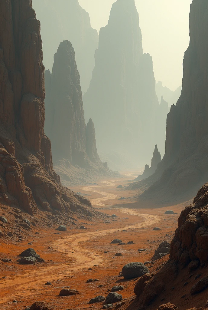 A desolate planet with no life.