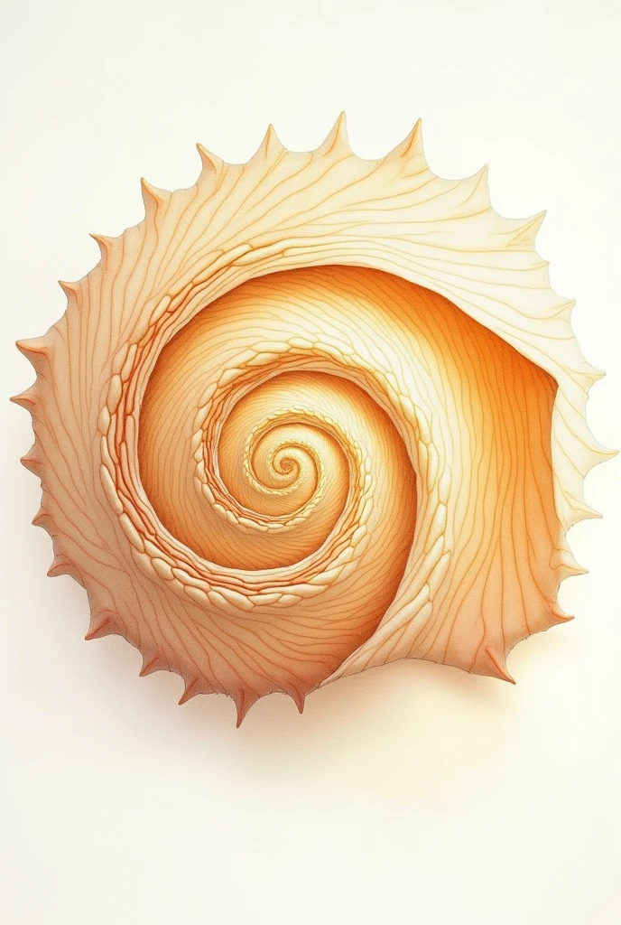 create an easy to draw artwork showcasing the Golden Spiral. YOU CAN MAKE INSPIRED BY SHELL that the grade5 students can draw make sure without skills she can draw that