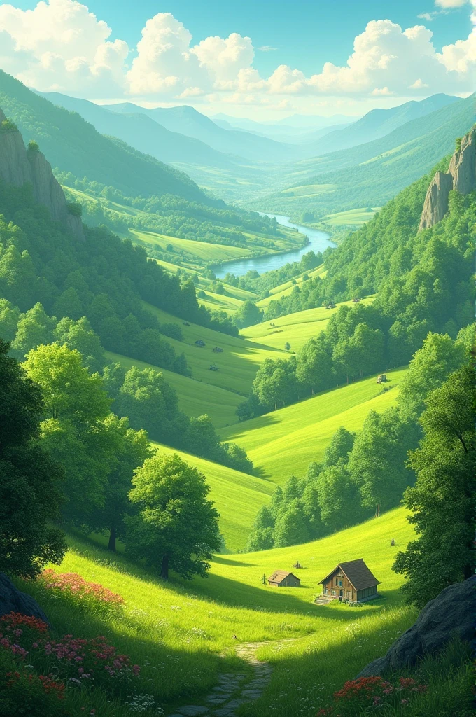 Valley landscape