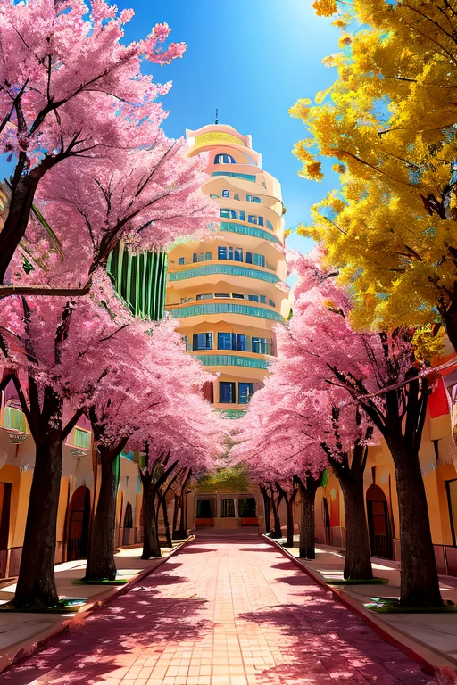sakura tree,Giant,Algeria ,Oran,city,Advanced