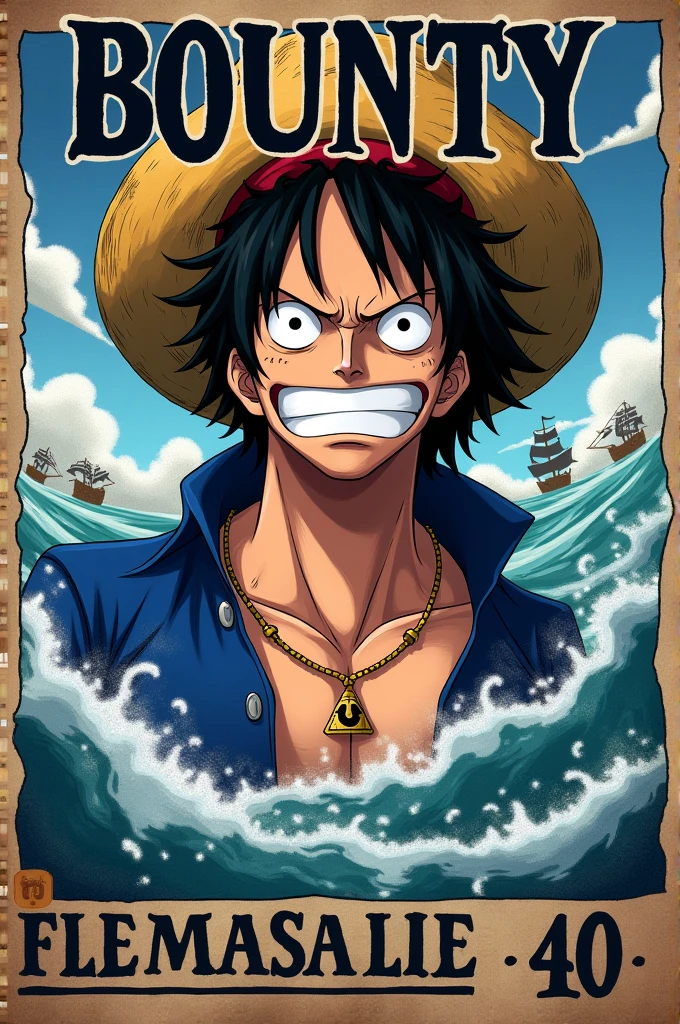 Make a one piece bounty poster