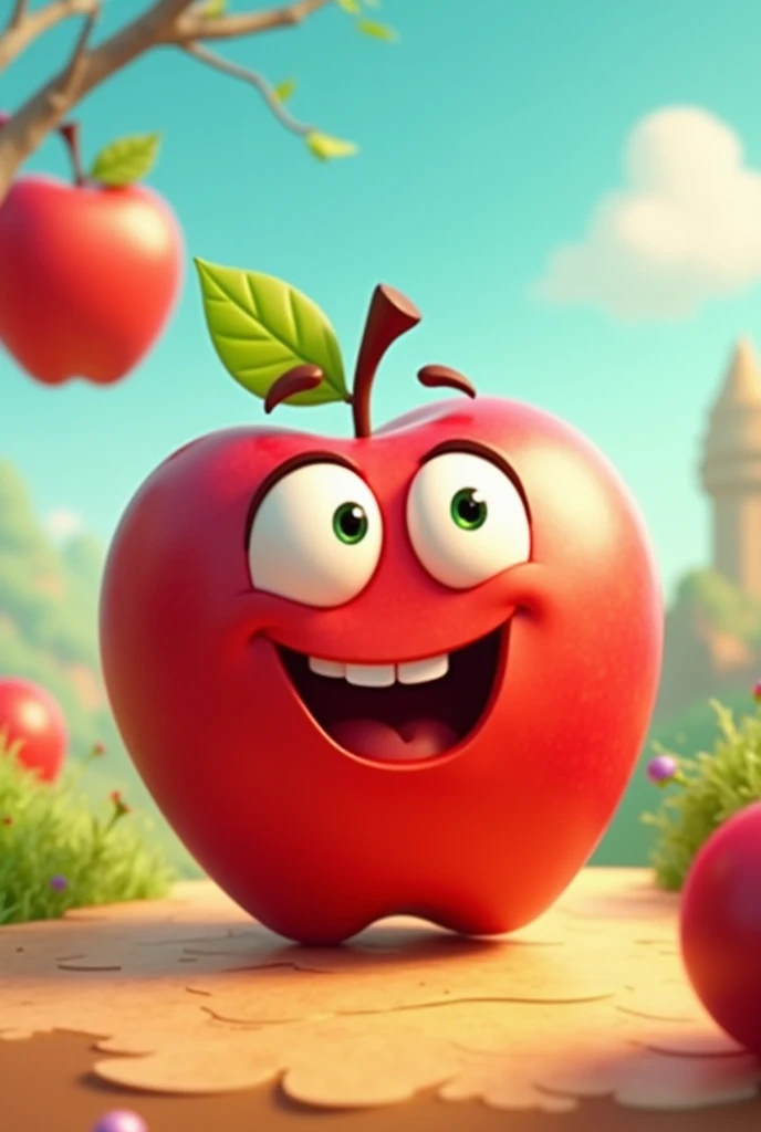 Cartoon apple video