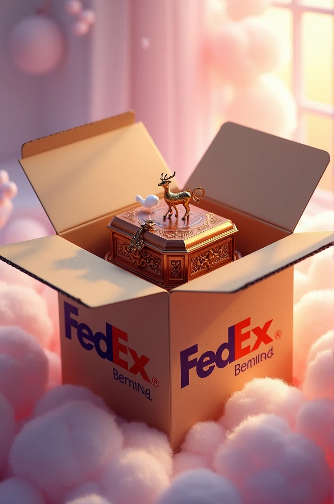 A music box fedex package