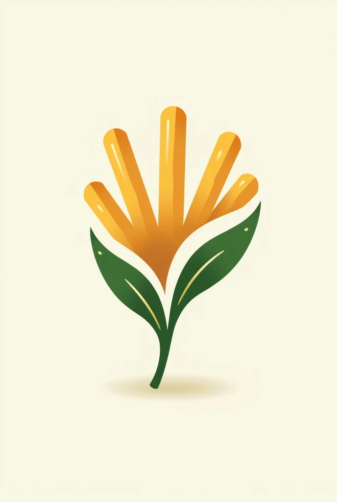 water spinach that looks like french fries logo (unique, elegant and simple) with a name 'S'pries'