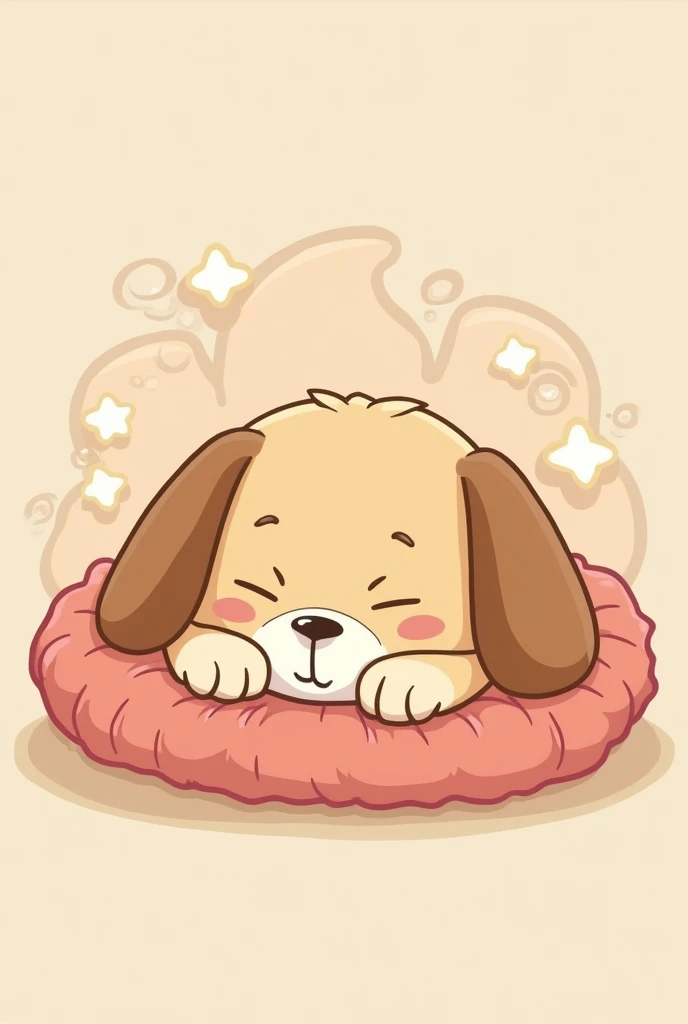 Cartoon dog sleeping