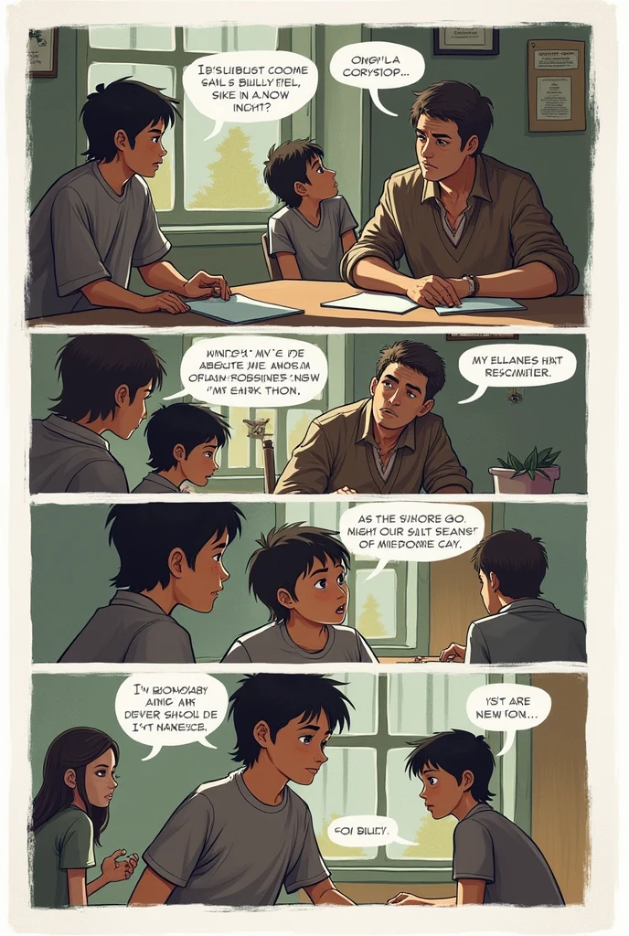 A 6-page comic strip based on bullying