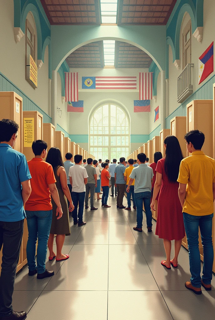 filipinos voting drawing