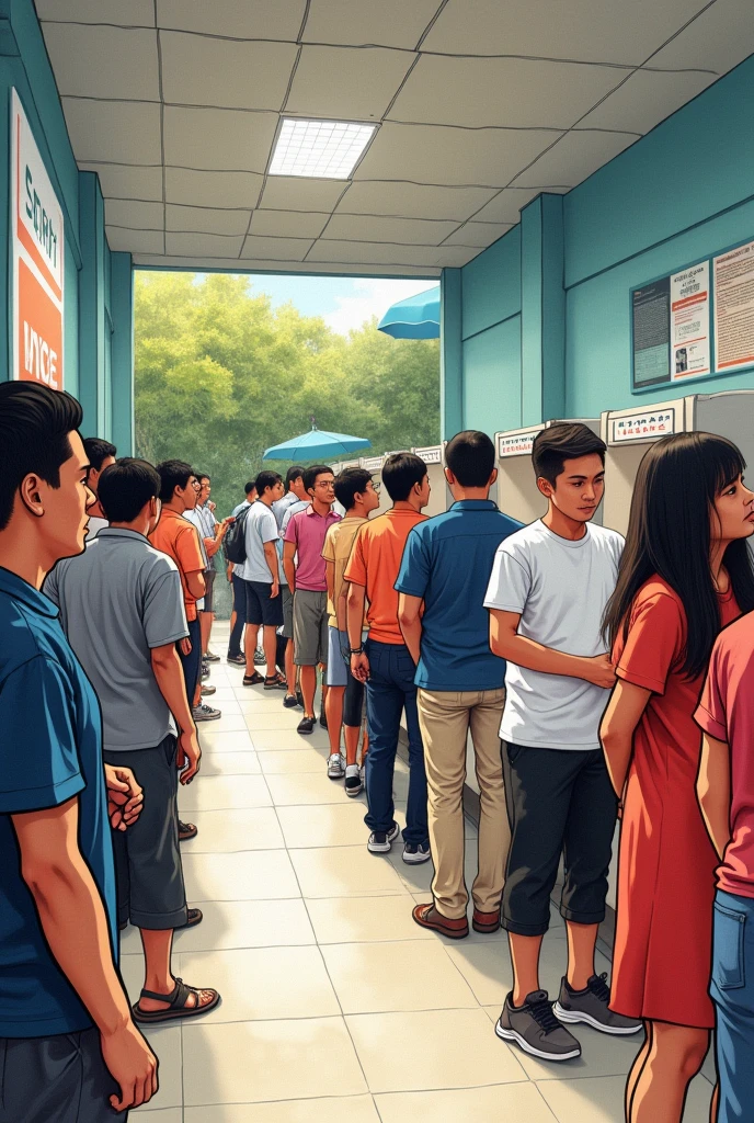 filipinos voting drawing